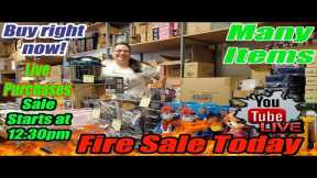 Live Fire Sale Health & Beauty, Toys, Jewelry and more - Start at 12:30 CST - Online Re-seller