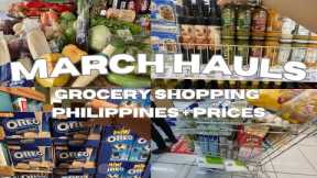 RELAXING 25 MINUTES Grocery Shopping Vlog Philippines + Prices | March 2023 Compilation | ASMR POV