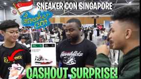 WE FLEW TO SINGAPORE TO SURPRISE A SUBSCRIBER WITH HIS DREAM SHOE! *Singapore Sneaker Con Day 1*