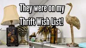 They were on My Thrifted Wish List! | Goodwill Thrift Shopping with Me + My Haul-Thrifting in 2023