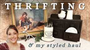 A GOOD DAY TO THRIFT! GOODWILL THRIFTING & STYLED THRIFT HAUL | Vintage Home Decor Thrifting