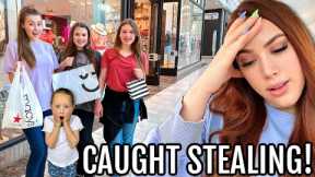 Summer Clothes Shopping With 6 Kids GONE WRONG! *caught stealing*