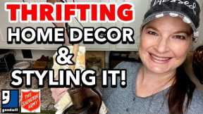 I’ve been THRIFTING GOODWILL & SALVATION ARMY for my home decor!  Let’s  see how I’ve styled it!