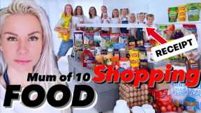 FOOD SHOP / LARGE FAMILY GROCERY HAUL (MAY 2023) w/ MOM OF 10