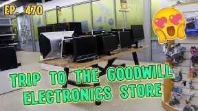 TRIP TO THE GOODWILL ELECTRONICS STORE & REGULAR STORE TOO | GOODWILL HUNTING EP. 470