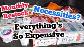Grocery Shopping Pantry Haul -  Restocking IS EXPENSIVE - So many Food items we use daily