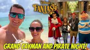 Visiting Grand Cayman and PIRATE NIGHT on the Disney Fantasy! | Silver Anniversary at Sea Day 4