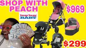 SHOP WITH PEACH 🍑 BUY BUY BABY FOR A STROLLER: $299 GRACO STROLLER VS $969 UPPER BABY VISTA STOLLER