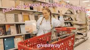 BACK TO SCHOOL SUPPLIES SHOPPING VLOG & HAUL 2023 GIVEAWAY