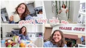 grocery shop with me + summer skirt try on!