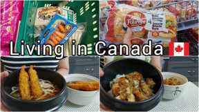Daily life living in Canada| Grocery shopping | Udon | Chicken and egg rice bowl | a day in my life