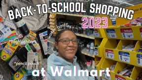 BACK TO SCHOOL 2023 | school supplies shopping vlog at WALMART + haul ✏️📚