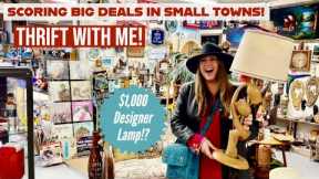 SCORING BIG DEALS IN SMALL TOWNS! Come Vintage Shopping With Me To Look For Thrifty Bargains!
