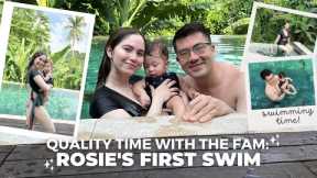 ROSIE'S FIRST SWIM! + QUALITY TIME WITH THE FAM | Jessy Mendiola