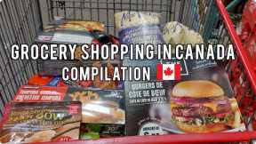 Grocery Shopping Compilation in Canada 🛒Summary of realistic grocery shopping.