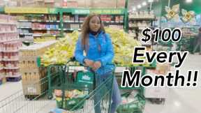 *DETAILED* MONTHLY EXPENSES | $100 AFRICAN GROCERY SHOPPING in CANADA as an International Student