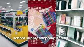 School Supply Shopping and Haul! 🛒✨📓 | Bliss of Tiktok Compilations