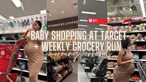 BABY SHOPPING AT TARGET + WEEKLY GROCERY RUN