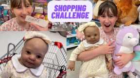 REBORN SHOPPING CHALLENGE WITH BABY HOLLY