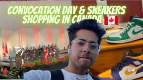 Convocation Day Vlog 🇨🇦| Sneaker shopping in Canada 🇨🇦 | International Student Vlog |