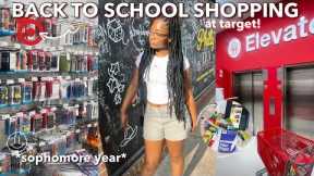 back to school supplies shopping & haul 2023 *sophomore year* | target vlog!