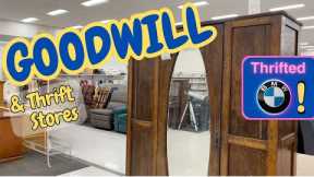 Goodwill THRIFT WITH ME || BMW THRIFTED AT GOODWILL!!! || goodwill thrifting 2023 youtube video