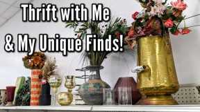 Thrift Shopping with Me at Goodwill for Unique Treasures! + My Home Decor Haul | Thrifting in 2023