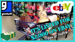 GOODWILL Find is LISTED FOR $2,000 on EBAY ! / She SENT ME a TREE !  / BUY MY HAUL / Thrifting Vegas