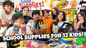 School Supplies for 12 kids!  | Back to School 2023