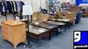 GOODWILL SHOP WITH ME FURNITURE COFFEE TABLES ARMCHAIRS DECOR KITCHENWARE SHOPPING STORE WALKTHROUGH