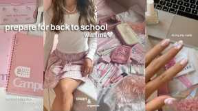 PREPARING FOR BACK TO SCHOOL! school supplies shopping, pack my bag, new nails, haul + more