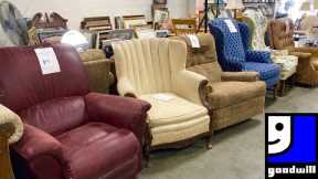 GOODWILL SHOP WITH ME FURNITURE SOFAS DECOR KITCHENWARE ELECTRONICS SHOPPING STORE WALK THROUGH