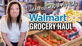 WALMART GROCERY HAUL | WE BOUT RAN OUT | GROCERY HAUL + MEAL PLAN