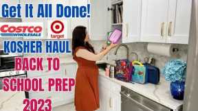 Get It All Done! Costco & Target Kosher Haul Back To School Prep 2023 Chore Chart Uniforms Snacks