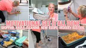 MOTIVATIONAL GET IT ALL DONE  / HOMEMAKING, SHOPPING, HAULS, NEW RECIPE, WHOLE HOUSE CLEANING