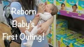 Reborn Baby's First Outing To Walmart! Feeding Reborn Baby Isaac In The Store!