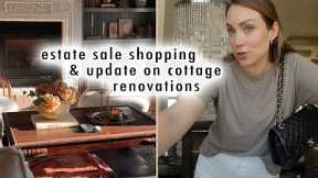 estate sale shopping & COTTAGE RENOVATION UPDATES | XO, MaCenna Vlogs