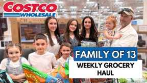SHOPPING WITH 10 KIDS! WOW! MASSIVE WEEKLY COSTCO GROCERY HAUL! FAMILY OF 13! SHOP WITH ME!