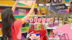 back to school supplies shopping *for college*