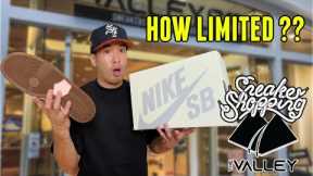 HOW LIMITED WILL THESE BE ?? SNEAKER SHOPPING VLOG IN SAN FRANCISCO @THEVALLEYSTORE SF