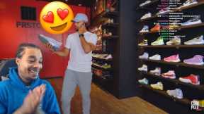 FlightReacts CAN’T STOP BLUSHING & GLAZING Stephen Curry Sneaker Shopping!