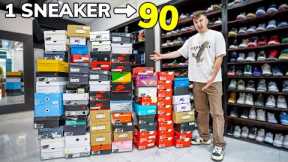 Trading 1 Sneaker For 90 Sneakers... (Biggest Trade Ever)