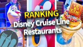 RANKING Restaurants on Disney Cruise Line