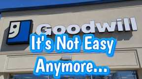 Goodwill Thrift Shopping Isn't Easy - Thrifting For Resale Is More Difficult Than Ever