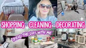 CLEAN AND DECORATE WITH ME 2023| Shopping at HomeGoods  + Cleaning Motivation- Getting it all done!