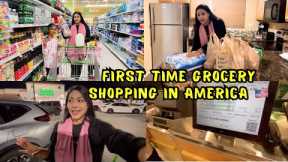 First Time Grocery Shopping in America 🇺🇸 | Cheezain Mehngi ya Sasti 😱 Grocery Vlog
