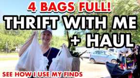 4 BAGS OUT THRIFTING TODAY & I’M NOT IN GOODWILL! COME THRIFT WITH ME & SEE MY THRIFTED DECOR HAUL