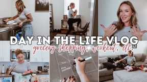 DAY IN THE LIFE VLOG // grocery shopping, haul, workout, etc.