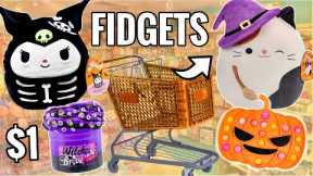 HALLOWEEN ONLY FIDGET SHOPPING! 😱🎃👻 No Budget $1 Squishmallow & Slime Shopping Spree