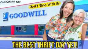 Thrift Shopping! Thrift With Us at the Best Goodwill Yet!